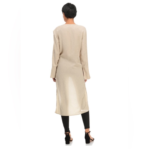 ZARA BASIC COLLECTION JACQUARD ASYMMETRIC KIMONO WRAP BOOUSE SIZE L - Picture 2 of 10